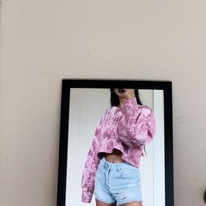 tiedyed cropped sweater